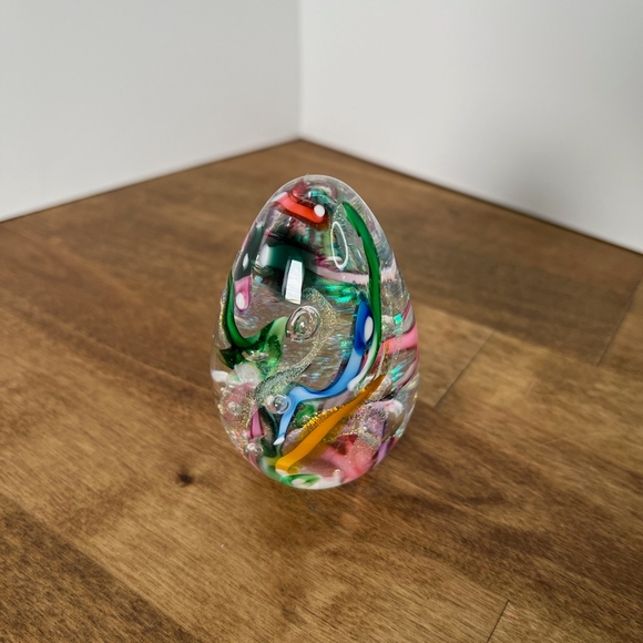 Festival Multicolor Dichroic Glass Egg - Picture 2 of 4